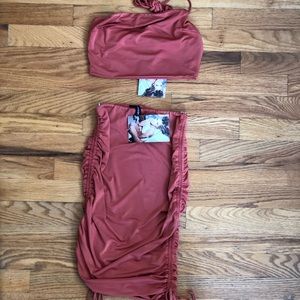 Naked Wardrobe 2 piece skirt set